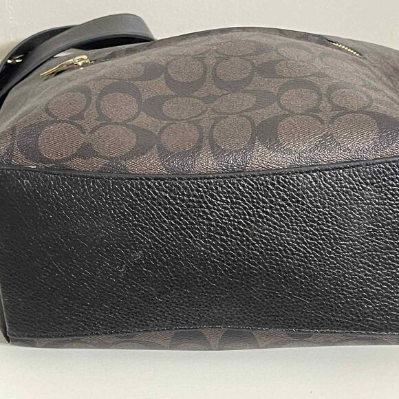 COACH VAL DUFFLE WOMEN'S SIGNATURE CANVAS/PEBBLE LEATHER CROSSBODY BAG NWOT - Picture 14 of 14